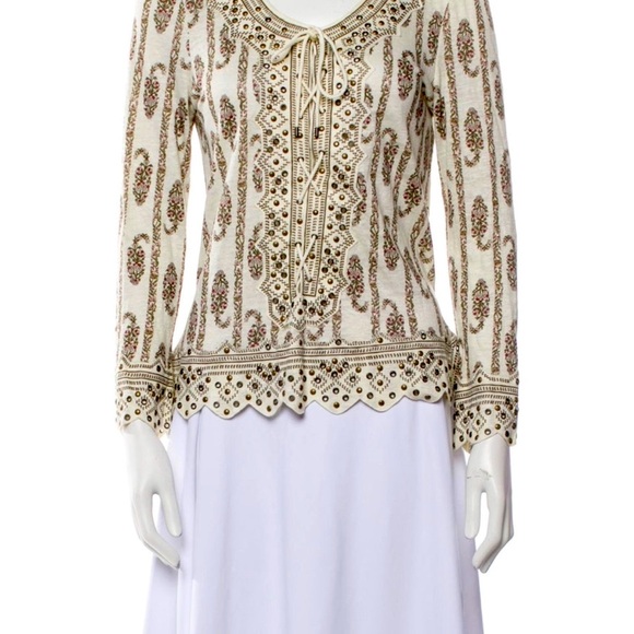 Amazing Isabel Marant  designer linen top with embellishments - Picture 2 of 5